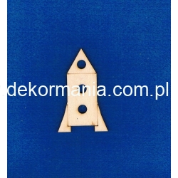 Rakieta   7,5x4,5 cm , kosmos, statek kosmiczny itp.